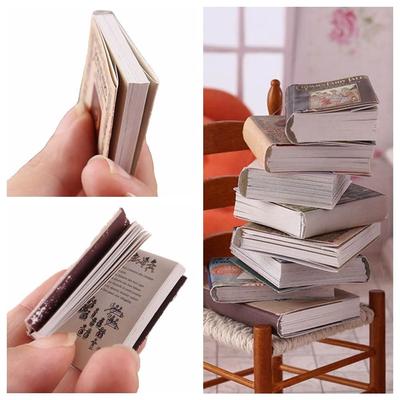 Подарки 1/6 1/12 Миниатюрная модель книги Разноцветные аксессуары для кукол Книги для кукольного домика Фото-реквизит Игра в дом Мини-книги
