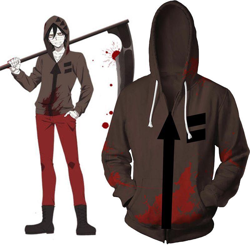 Anime Of Angels Death Isaacfoster Zack Hoodies Coat Sweatshirt Costume Cosplay