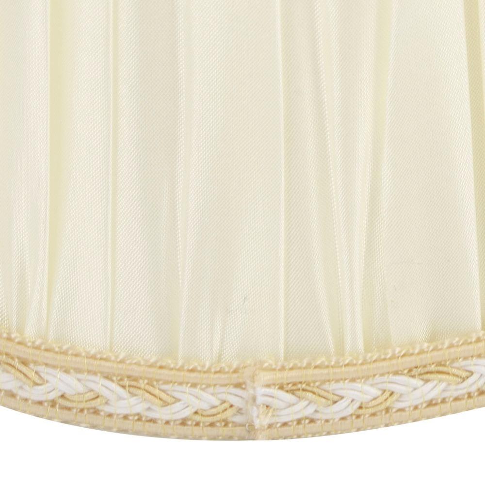 6PCS Cloth Fabric Lampshade Beige Color Pleated Lamp Shades Decorative Small Lamp Shade  Table Lamps