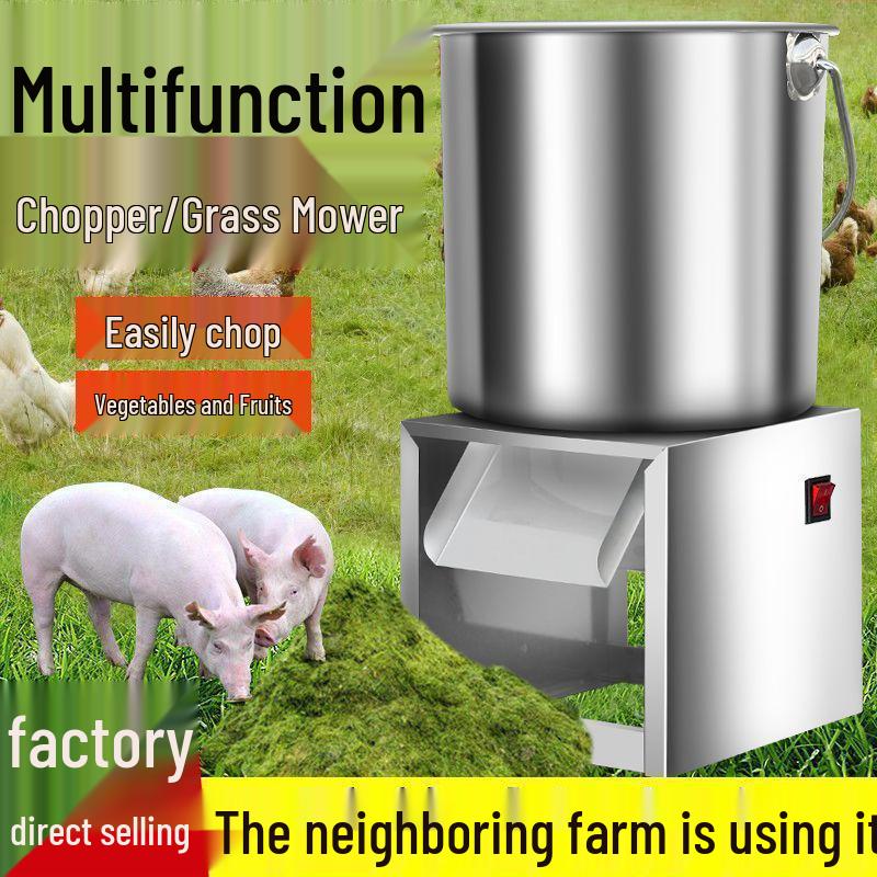 Stainless Steel Vegetable Chopper: Chopped Vegetable Machine, Sweet Potato Vine Pulverizer, Melon and Grass Cutter for Chicken Feeding and Farm Use