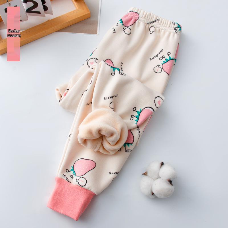 Детские зимние брюки на флисе - Толстые, теплые, с принтом для мальчиков и девочек