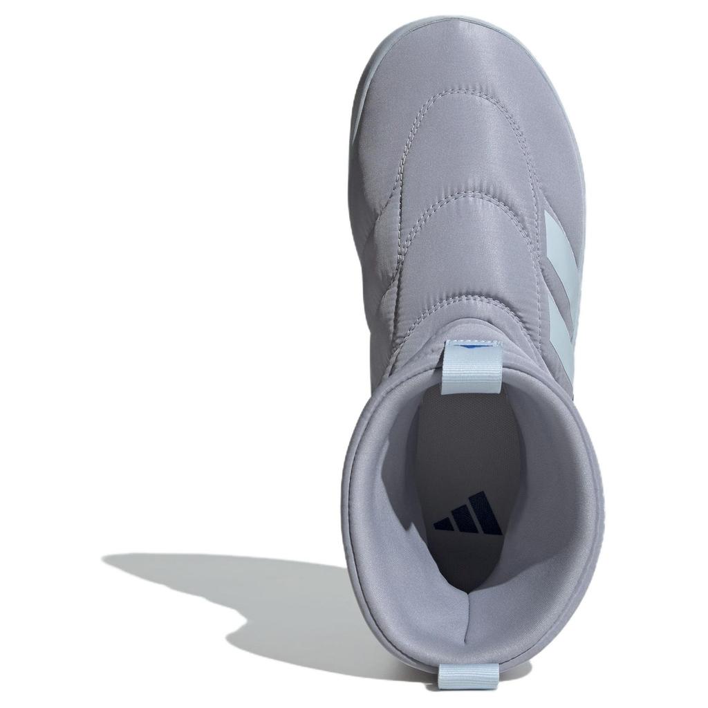 adidas Adipuff Нескользящие износостойкие Высокие повседневные кроссовки Унисекс Серые JR0073