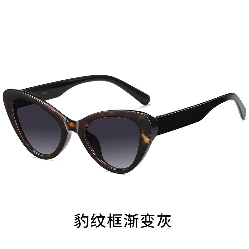 Vintage Personalized Cat Eye Sunglasses Spice Girl Wind Summer Sunscreen Sunglasses Advanced Sense Glasses 9068