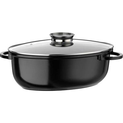 Кокотница из литого алюминия - - CERAMICA XL - 38 см - Овальная - Индукционная