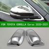 Для Toyota COROLLA CORSS SUV Накладка на зеркало заднего вида, Хромированная серебристая накладка на боковое зеркало со светодиодным поворотником REVO 2018