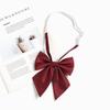 Красный галстук-бабочка в японском школьном стиле для женщин - Аксессуар для выпускного платья с пером и украшением в виде матросской формы