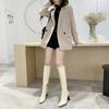 Coarse heeled boots for women  new high boots pointed high heels long boots for women