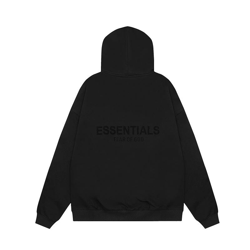 Свитшот с капюшоном из 100% силикона с черным флоком - FOG Double Line ESSENTIALS Модный Бренд 2025