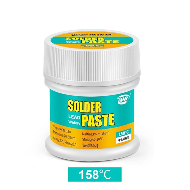 50 г паяльной оловянной пасты 138/158/183/217 ℃ температура плавления сварочный флюс крем для телефон материнская плата PCB SMT BGA ремонт и переделка инструменты