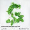 Rattan Artificial Grape Leaf Vine - Green Plant Decor Strips for Landscaping