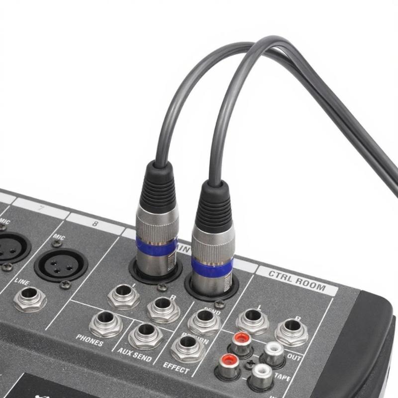 Double Female to Double Male Metal Texture Sound Cable Gold Plated Connectors Studio Grade Interconnects