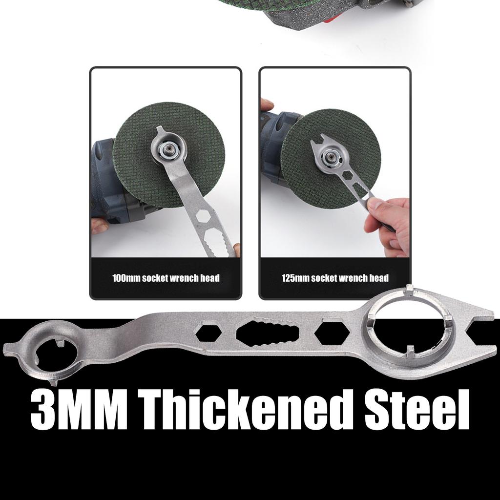 Angle Grinder Spanner Wrench 4 Claw Double Head Wrench Professional Maintenance Accessories Disassembly Tool For Machine