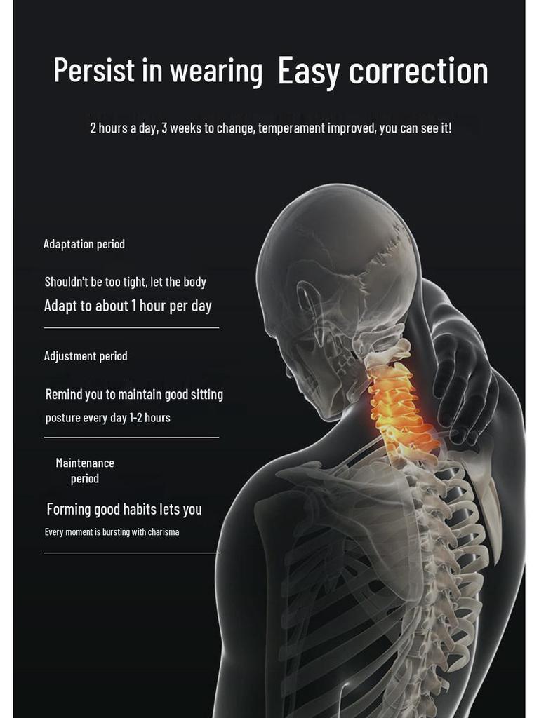 Корректор осанки: Предотвращение сутулости, Открытие плеч, Поднятие груди - Пояс-поддержка для сидения для взрослых и студентов