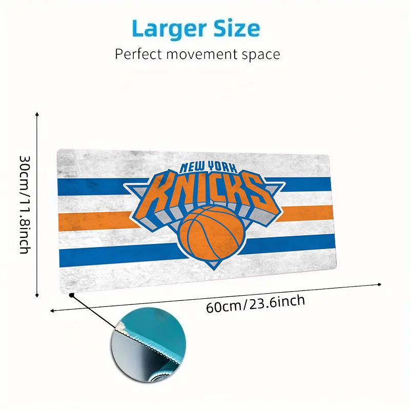 York Knicks Print Cushion Non-slip Laptop Tablet Big Mousepad XXL Mat Mini PC Playmat With Lock edge