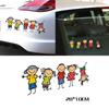 Vinyl Boy Girl Funny Children Car Sticker Cute Kids Window Decal Family