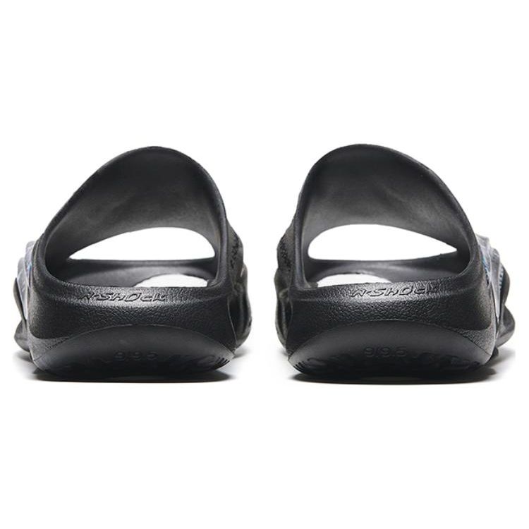 Anta Nitrogen Bubble Comfortable Rubber Sole Silent Slide Sandals Men Sandals Black Purple 912331801-3
