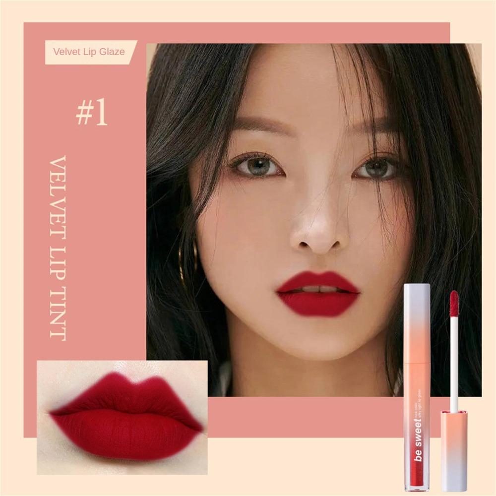 Бархатная матовая помада, водостойкая, стойкая, бархатная глазурь для губ, блеск для губ, нелипкий, в форме чашки, карандаш для макияжа, косметический макияж