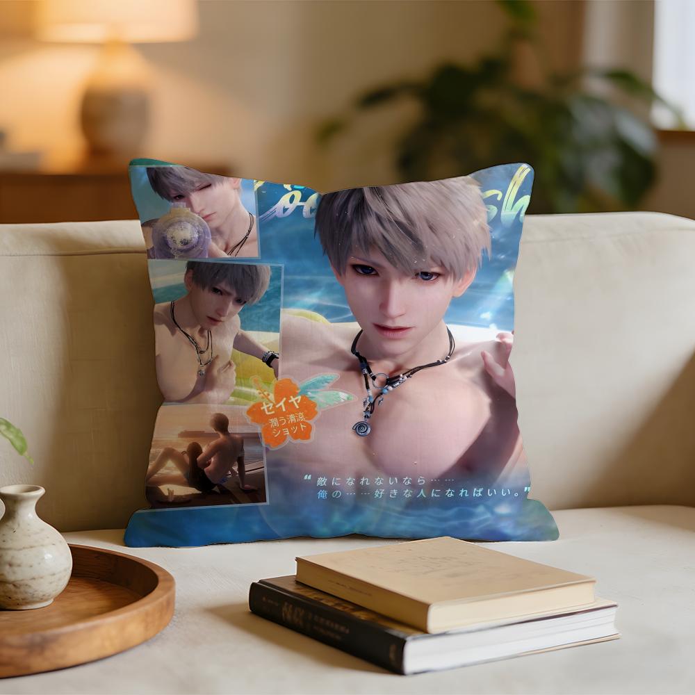 Hot Game Love And Deepspace Cushion Cover Short plush pillowcase for bed sofa carwashable