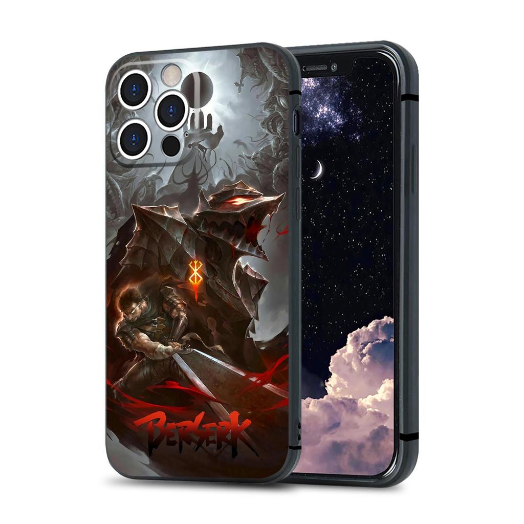 Guts Berserk Japanese Anime Manga Soft Silicone Phone Case for IPhone SE 6S 7 8 Plus X Xr Xs 11 12 13 Mini Pro Max Samsung