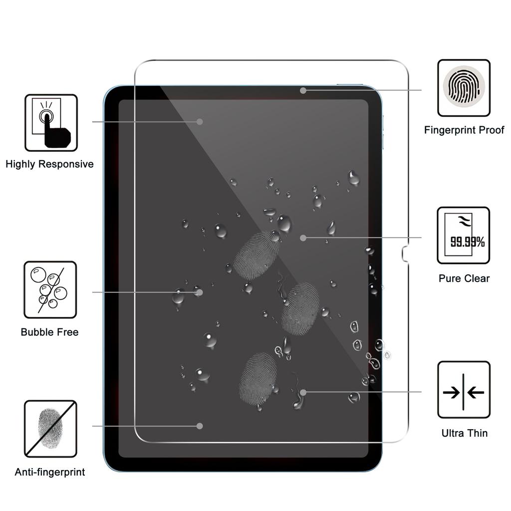 For iPad Air 13 (2025)/(2024) Film 2.5D Straight Edge Anti-Fingerprint Screen Protector