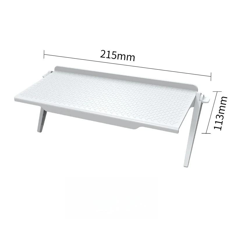 Регулируемая верхняя полка для экрана телевизора, не требующая сверления, компьютерный монитор, настольная подставка для дисплея, держатель для хранения, органайзер для домашнего офиса