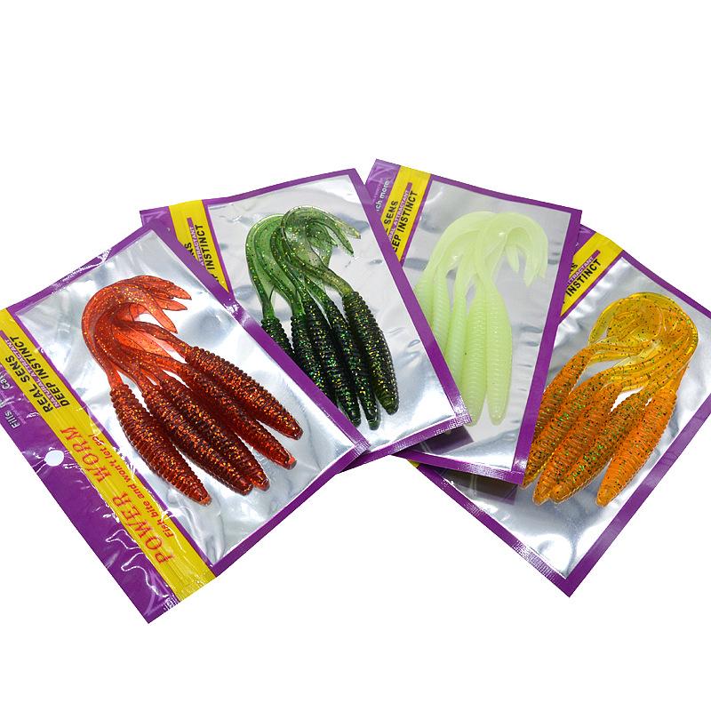 5 шт. опарыша с одним хвостом 13 см 6 г мягкие приманки искусственные черви свимбейты реалистичный дизайн ходячие ловушки для рыбы рыболовные приманки инструменты