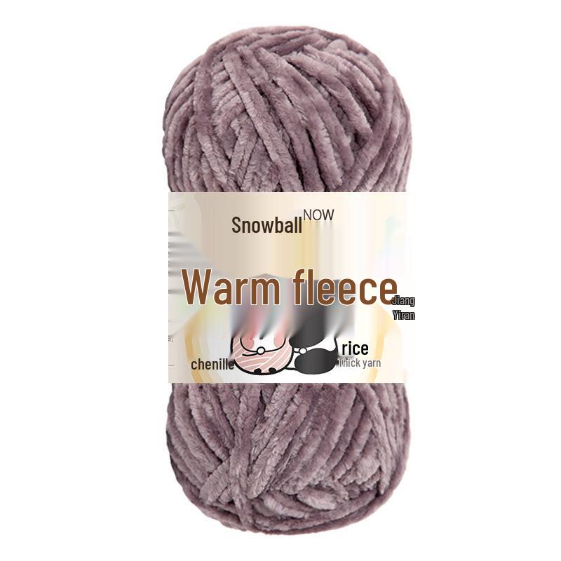 Пряжа из шенилла Jiate Snowball: Уютная, Толстая, Пушистая Пряжа для Вязания Крючком своими руками, Золотой Бархатный Трикотаж, для Проектов Обуви и Шарфов.