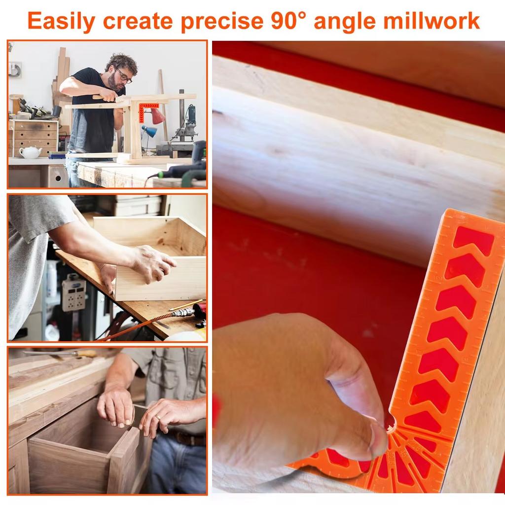 3/4 Inch 90 Degree Positioning Squares L-shape Right Angle Clamps Reusable Plastic L-Type Fixing Clamp Durable Corner Clamping