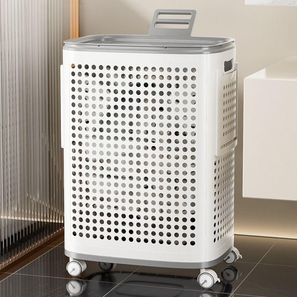 Большой размер Корзина для белья Бесшумные колеса Корзина для грязного белья Корзина для грязной одежды Жизнь в квартире