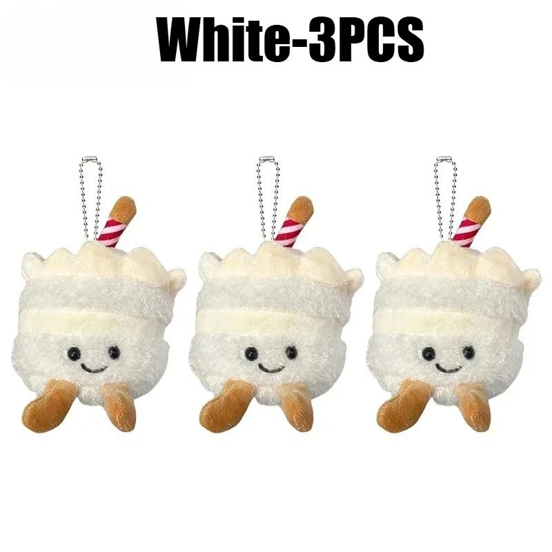 Cute Realistic Bread Plush Keychain Soft Stuffed Pastry Charm Delicious-Looking Bakery Keyring Fun Gift for Couples Kids