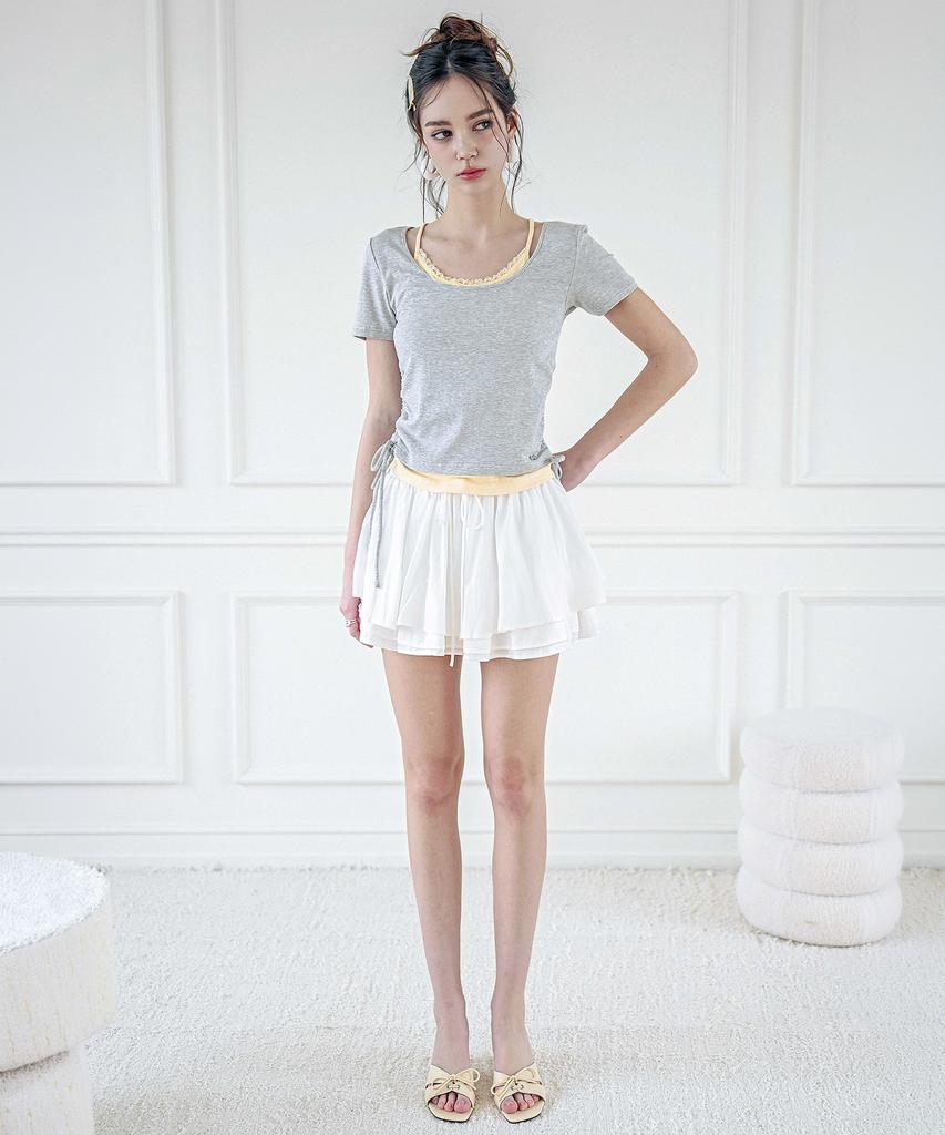 KOOLKITTEN Lace Tank Layered T-Shirt 3 Colors