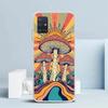 Чехол-книжка в стиле Бохо Хиппи с грибами и восходом солнца для Samsung Galaxy A12 A22 A32 A52 A72 A02S Чехол для телефона Note 20 Ultra 10 S10 Plus A51 A71
