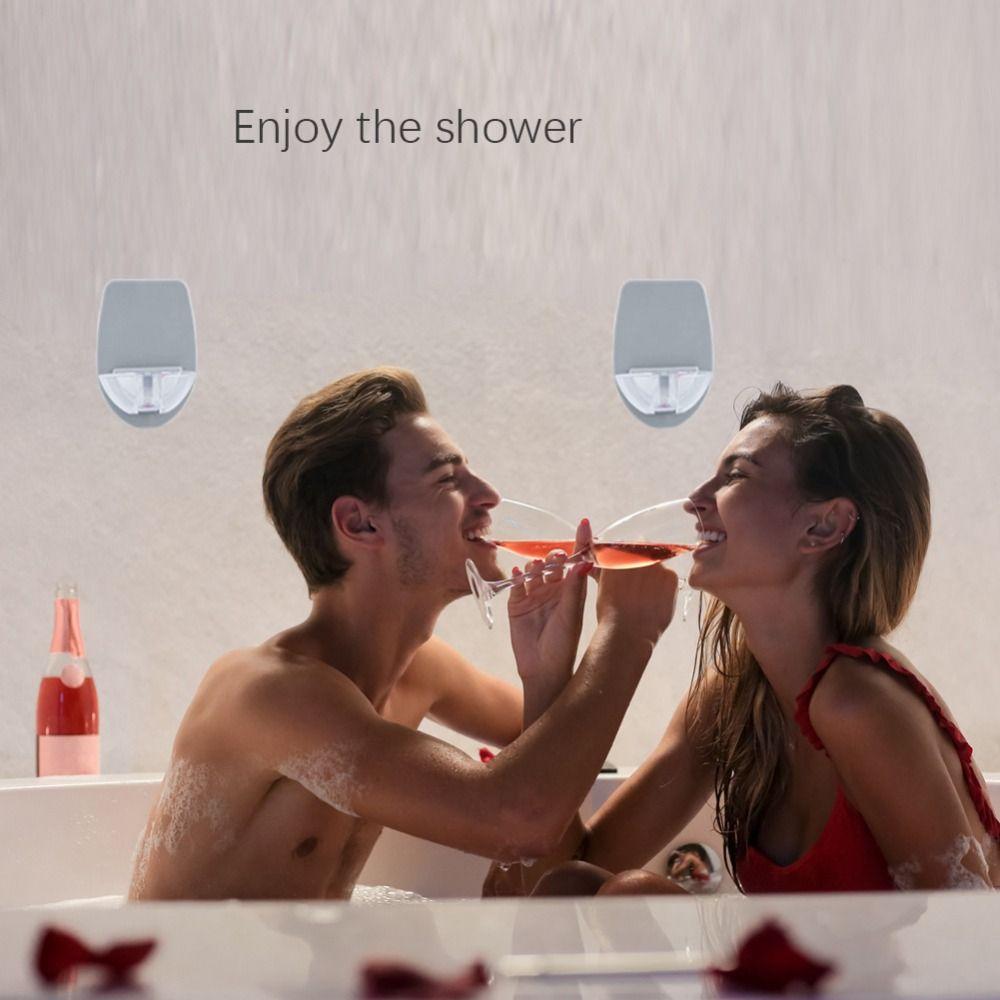 Ванная Портативный Душ Держатель для Напитков Подвесной Держатель для Бокала для Красного Вина Пивная Стойка Настенный Кронштейн