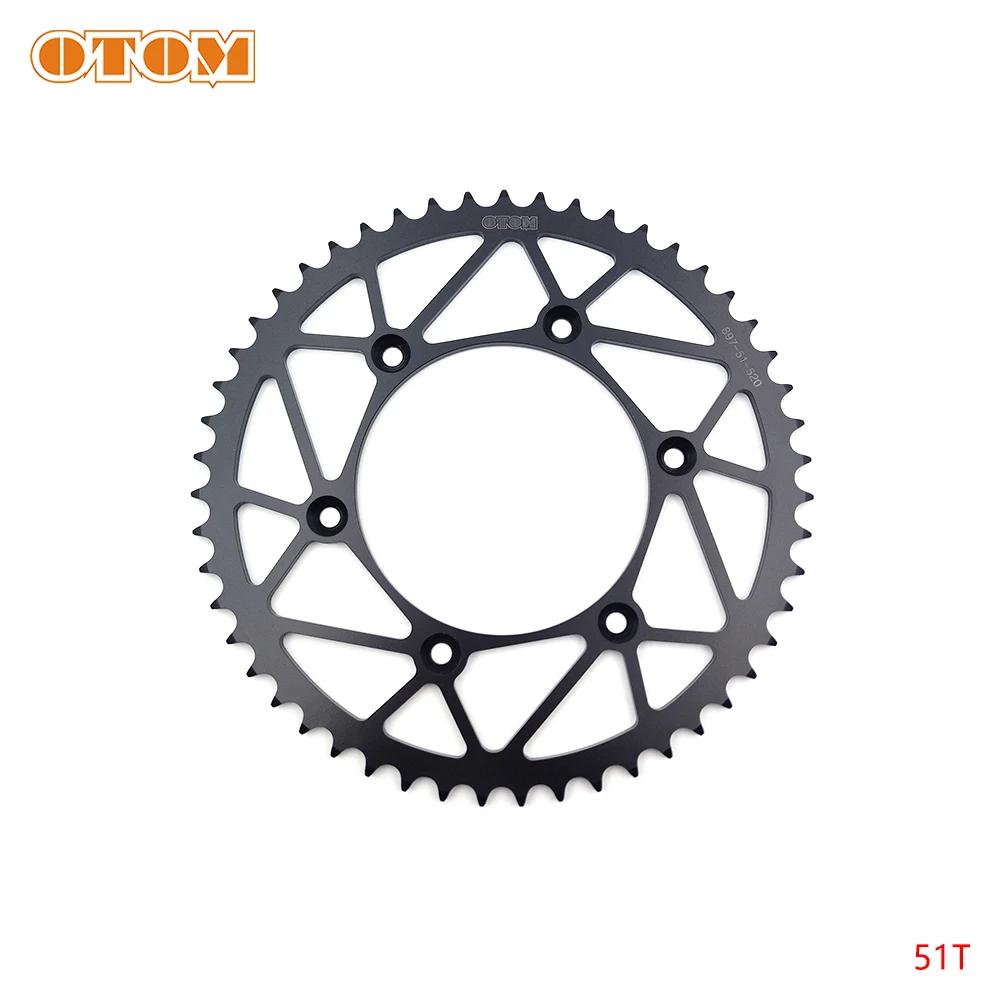 1991-2023 Motorcycle 50T 51T 52T Rear Sprocket 520 Chain Carbon Steel Back Sprocket Cog For KTM HUSQVARNA GASGAS SXF EXC XCF TE