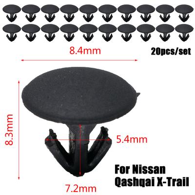 Фиксирующая застежка-заклепка для Nissan Qashqai X-trail Dualis Rogue Sport 2013-на резиновые уплотнения задней двери, зажимы для накладки, уплотнитель