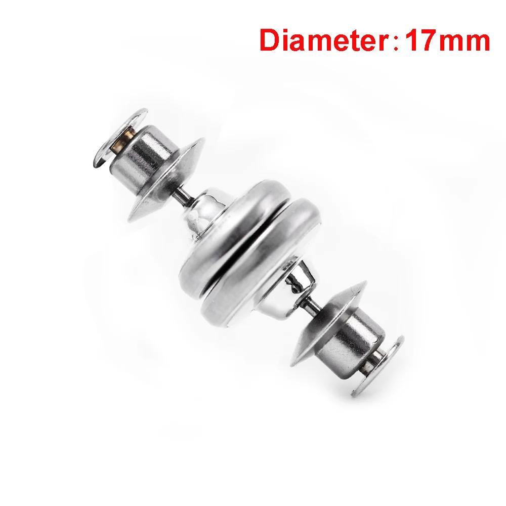 10Pairs Magnetic Buckles for Curtain Closed Shading Tool Nail Free Detachable Strong Magnet Button Metal Buckle Home Office Clip