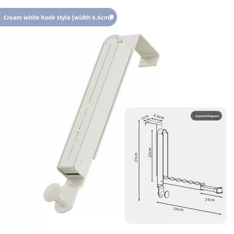 Modern Minimalist Aluminum Alloy Foldable Closet Hook For Bedroom Door Hanging Storage