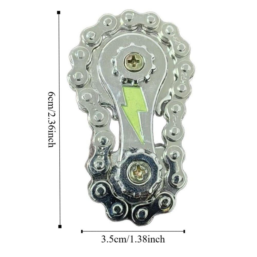 Metal Hand Spinner Chain Gear Chains Gear Wheel Gear Chain Gyroscope Fidget Spinner Classic Toys