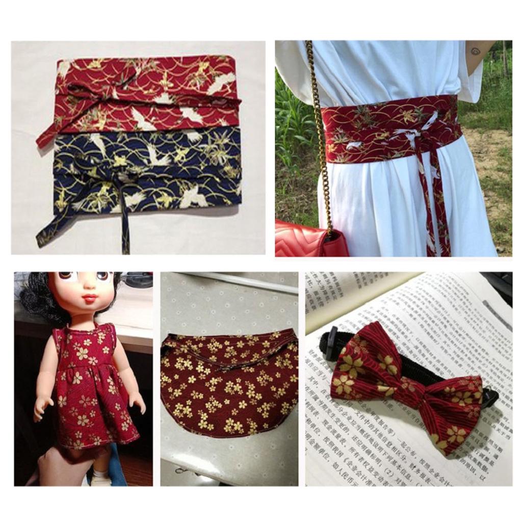 Комплект тканей DONLAONE, японский узор, ткань для пэчворка, хлопковая ткань, симпатичная, 35 штук, 25 x 20 см, кимоно с узором в виде маленького цветка в японском стиле