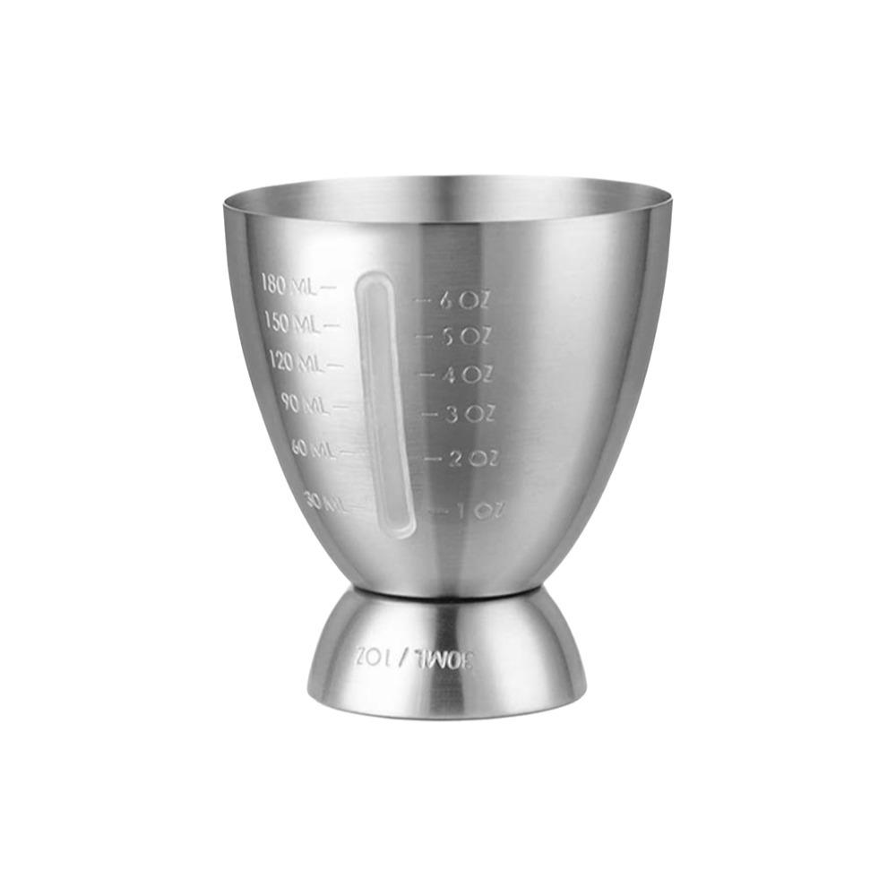 6 OZ/180 ML Eggs-Shaped Measuring Cup Stainless Steel Drink Spirit Jigger Measuring Tools