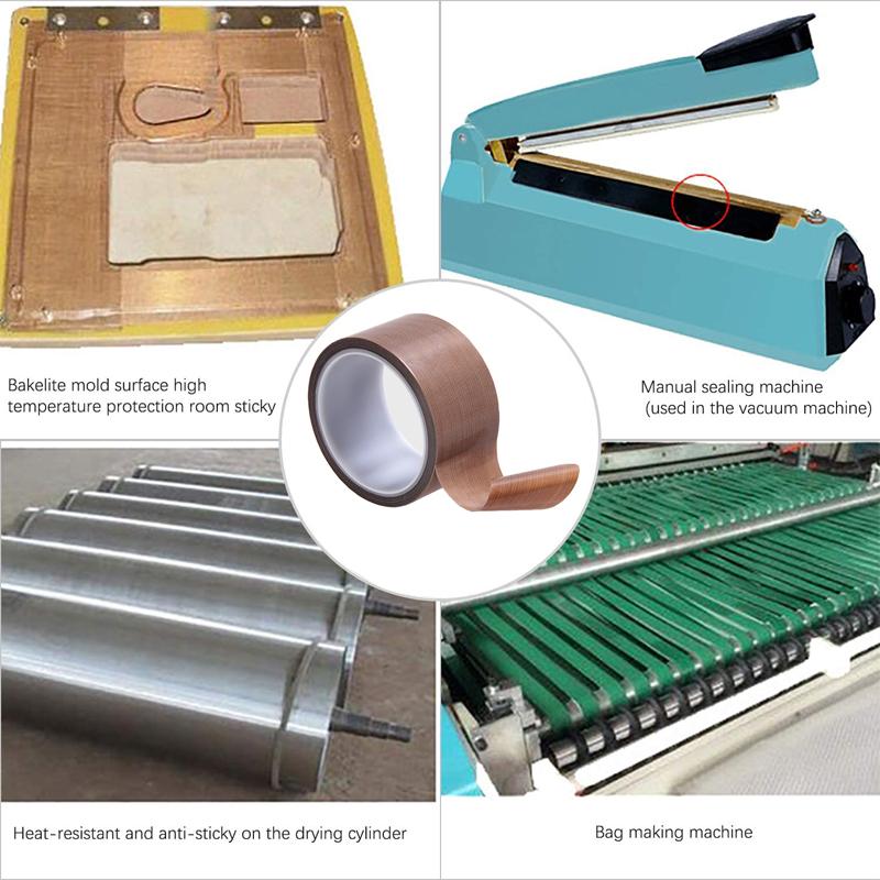 10 м ПТФЭ лента высокая температура для вакуумного упаковщика ручные и импульсные запайщики для Food Saver Seal A Meal Weston Cabella's