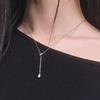 ZEROPLANET Tear Drop Necklace [SILVER]