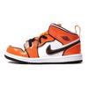 Детские кроссовки Air Jordan 1 Mid SE TD Turf Orange Black White BQ6933-802
