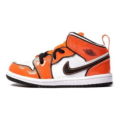 Детские кроссовки Air 1 Mid SE TD Turf Orange Black White BQ6933-802