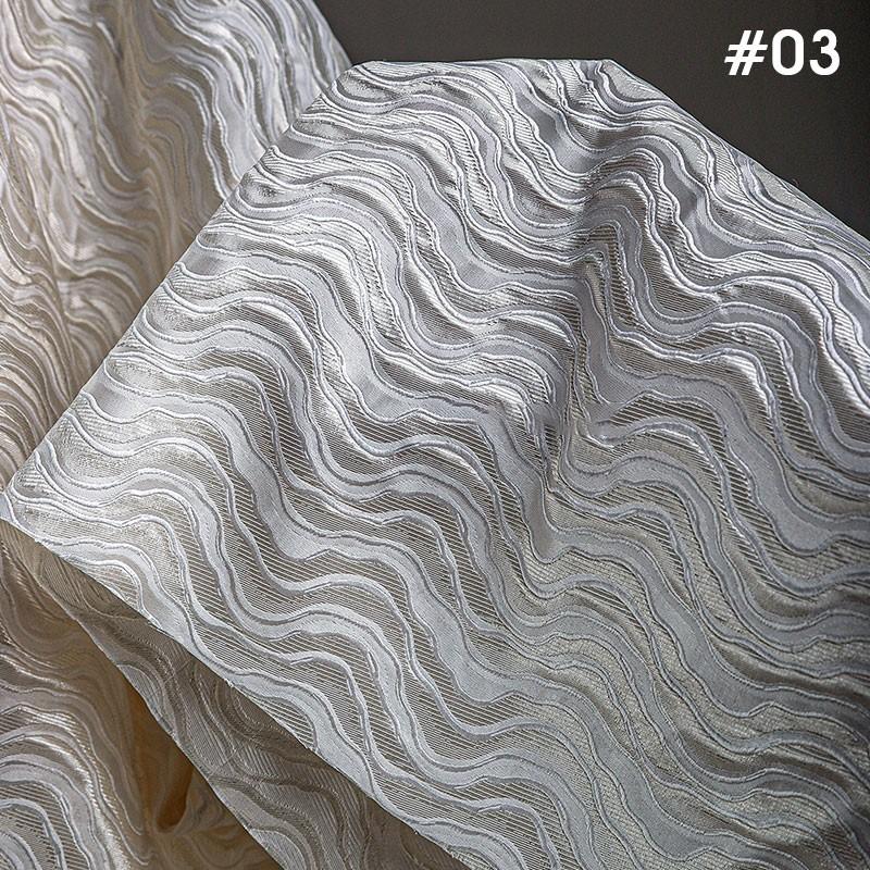 50x150 см Роскошная вышитая ткань Многослойная Волна Неправильный Рельефный Узор Ткань Для шитья своими руками Погонный метр Материал Расходные материалы