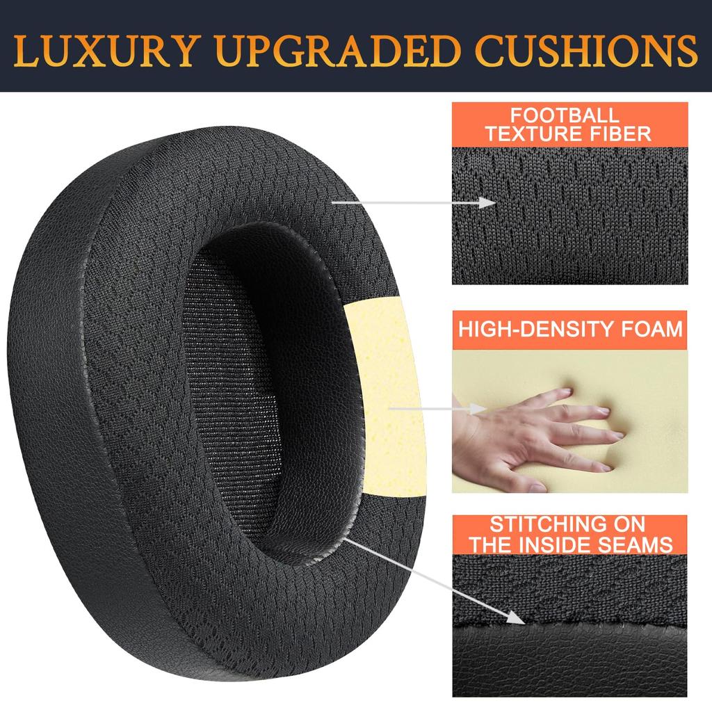 SOULWIT Амбушюры Подушки для ушей для Steelseries Arctis Nova Pro Wireless Совместимые Сменные Подушки Шумоизоляционные Поролоновые Сменные Амбушюры Прочные