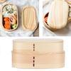 Lunch Box Set Japanese   Wooden Food Storage Container for Students Workers 19x10x9.5cm
