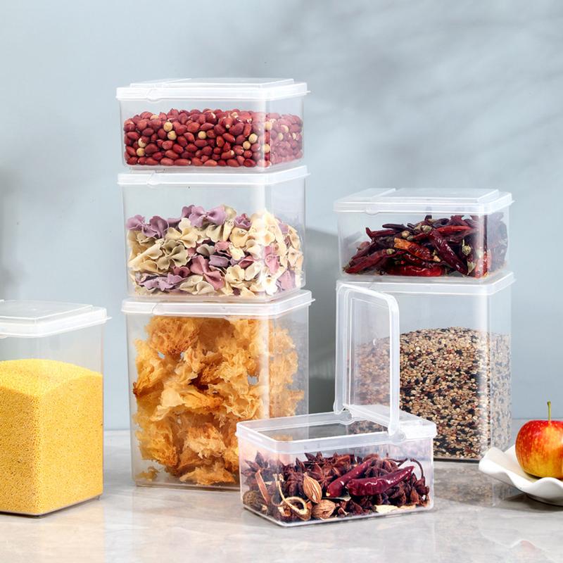 Органайзер для специй с откидной крышкой, герметичная коробка для приправ, кухонный ящик для перца, аниса и корицы, бытовой диспенсер для кухонного хранения