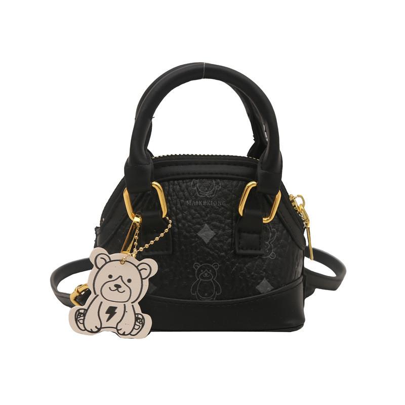 Bear Pattern Little Kids Fashion Simple Shell Bag Casual Shoulder Children For