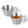 MHW-3BOMBER Espresso Shot Cups with Handles, 2-Pack Espresso Measuring Cups for Barista Coffee, Tartar Sauce, and Dressing (Matte Glossy) G6196-OS